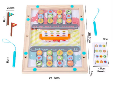 Mejora la coordinación y motricidad con el Juego de Batalla Magnético Montessori