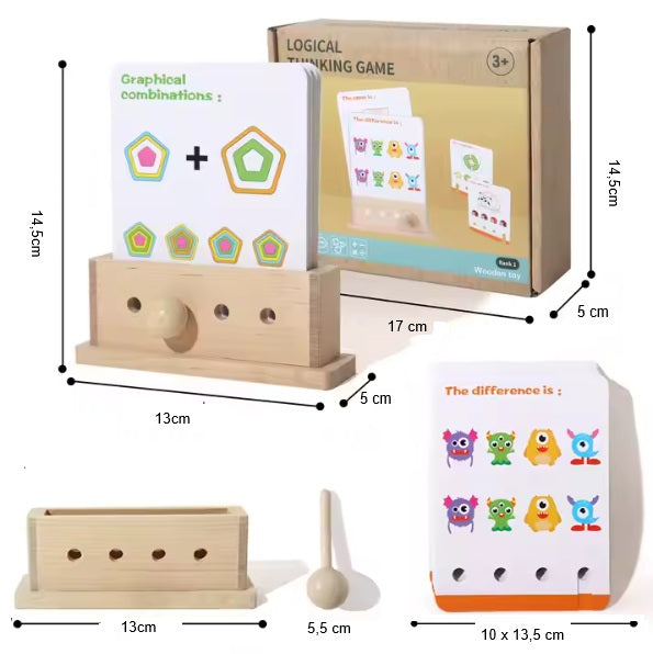 juego de pensamiento lógico Montessori